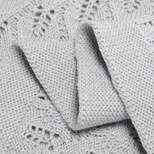 Kocyk otulacz bawełniany dla dzieci z lekkim splotem 80x100 cm