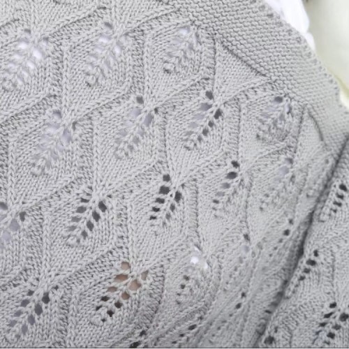 Kocyk otulacz bawełniany dla dzieci z lekkim splotem 80x100 cm