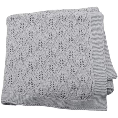 Kocyk otulacz bawełniany dla dzieci z lekkim splotem 80x100 cm