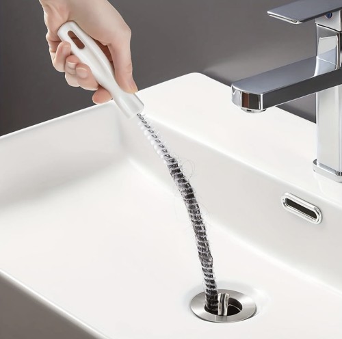 Szczotka czyścik do odpływu przetykania rur 45 cm