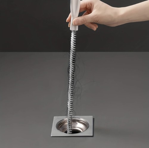 Szczotka czyścik do odpływu przetykania rur 45 cm