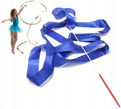 Wstążka gimnastyczna do tańca akrobatyczna 4m szarfa balet rytmika