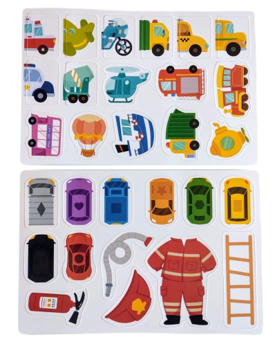 Książeczka z rzepami busy book dla dzieci edukacyjna pojazdy