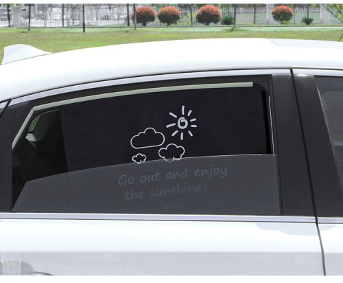 Roleta osłona przeciwsłoneczna na szybę samochodu z ochroną UV na magnes 