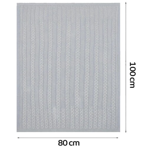 Kocyk otulacz bawełniany dla dzieci z lekkim splotem 80x100 cm