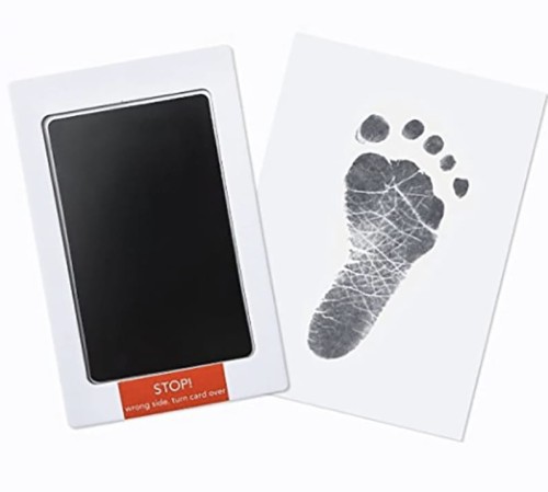 Odcisk rączki stópki dla dziecka zestaw pamiątkowy do odcisków dla niemowląt