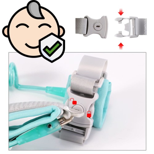 Smycz dla dziecka opaska przeciwko ucieczce z kluczykiem