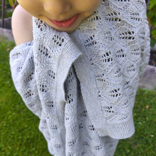 Kocyk otulacz bawełniany dla dzieci z lekkim splotem 80x100 cm