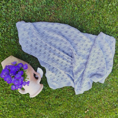 Kocyk otulacz bawełniany dla dzieci z lekkim splotem 80x100 cm