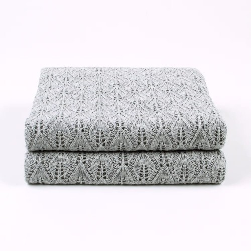 Kocyk otulacz bawełniany dla dzieci z lekkim splotem 80x100 cm