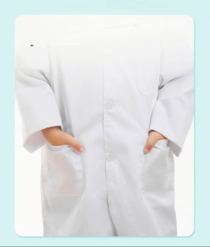 Fartuszek fartuch do laboratorium laboratoryjny dla dziecka