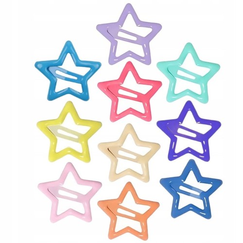 Spinki spineczki do włosów dla dziewczynki ozdoby gwiazdki 10 szt.