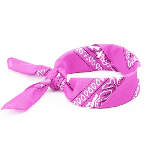 Bandana chustka apaszka różowa 55x55 cm