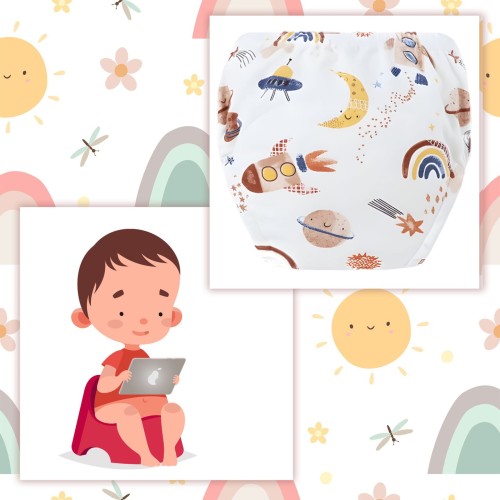 Majtki pieluchy treningowe do nauki sikania bawełniane 12-16 kg model 12