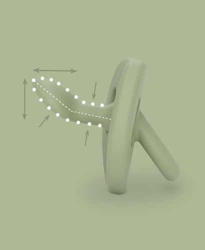 Smoczek silikonowy anatomiczny SX Pro 6-18M Suavinex zielony