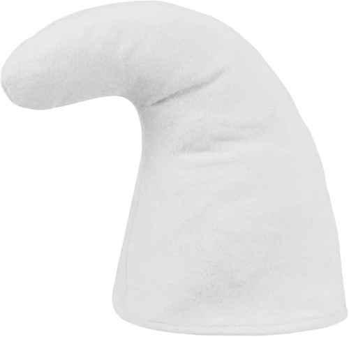 Czapka krasnala biała