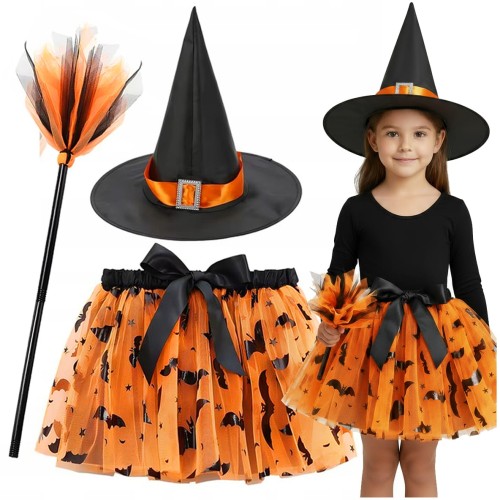 Kostium czarownica wiedźma strój na Andrzejki haloween przebranie 3 el