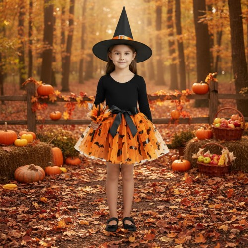 Kostium czarownica wiedźma strój na Andrzejki haloween przebranie 3 el