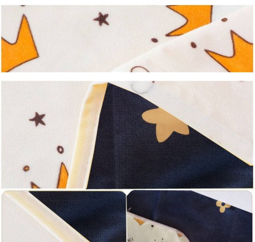 Podkład mata do przewijania dziecka w płatach wielorazowy dwustronny 50 x 70 cm (1)