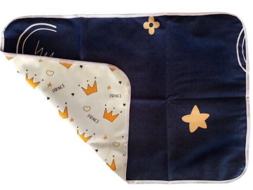 Podkład mata do przewijania dziecka w płatach wielorazowy dwustronny 50 x 70 cm (1)