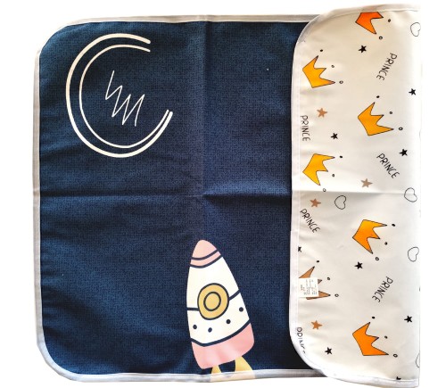 Podkład mata do przewijania dziecka w płatach wielorazowy dwustronny 50 x 70 cm (1)