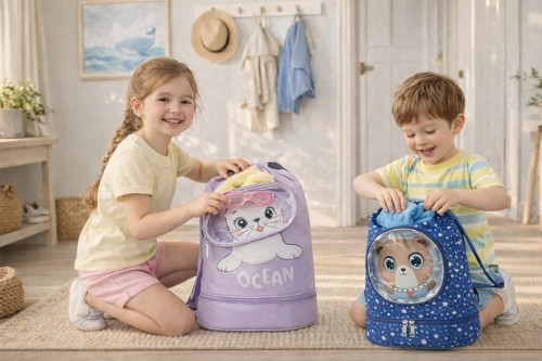 Szybko schnący plecak na basen PŁYWAK