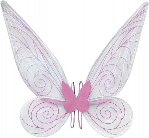 Strój wróżki motylka elfa dla dzieci – skrzydła, opaska, różdżka i spódniczka