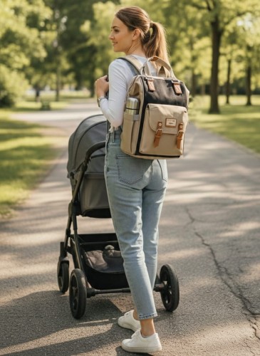 Torba do wózka plecak dla mamy i taty podróżny organizer
