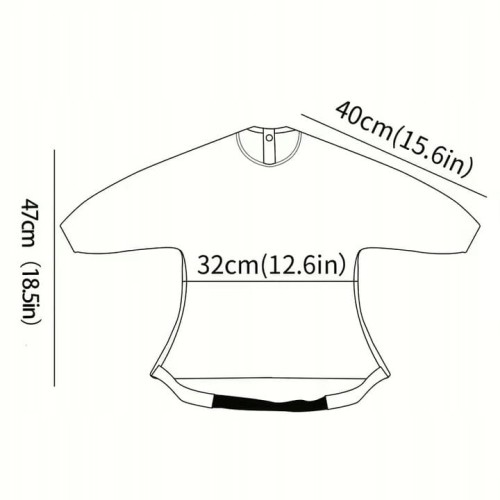 Fartuszek wodoodporny śliniak do karmienia BLW z gumką na stolik 6-24m