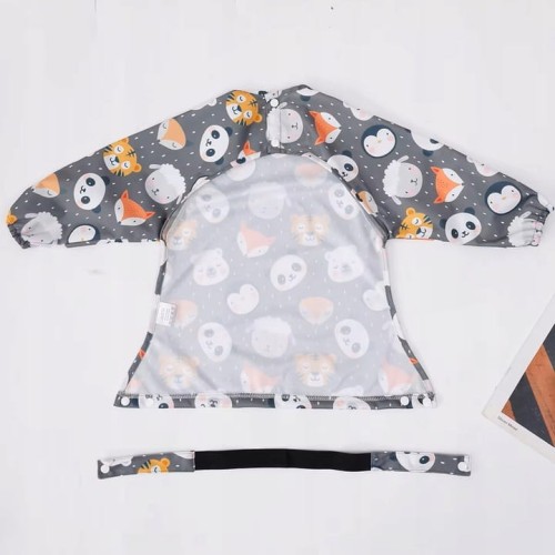 Fartuszek wodoodporny śliniak do karmienia BLW z gumką na stolik 6-24m