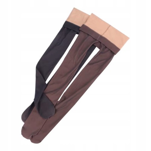 Rajstopy damskie grube jesienne wiosenne efekt gołej skóry XS-S