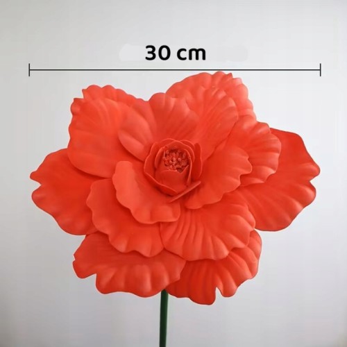Duży Sztuczny Kwiat Piankowy 30 cm – Dekoracyjny Kwiat do Bukietów Stroików Flower Wall i Dekoracji Wnętrz