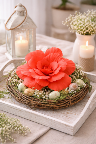 Duży Sztuczny Kwiat Piankowy 30 cm – Dekoracyjny Kwiat do Bukietów Stroików Flower Wall i Dekoracji Wnętrz