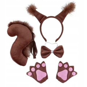 Strój Wiewiórki dla Dziecka – Zestaw Kostiumowy 5 elementów