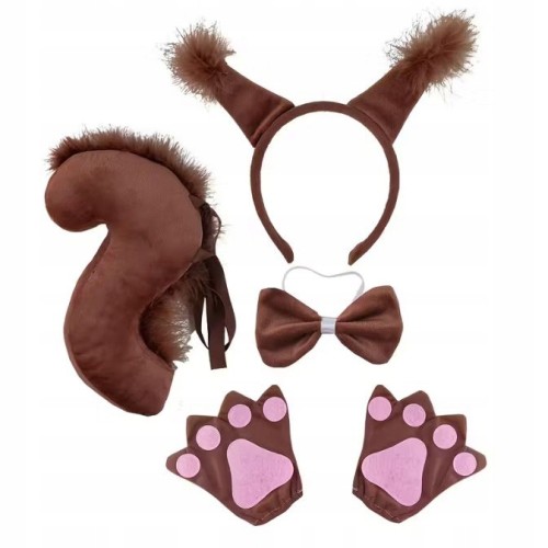 Strój Wiewiórki dla Dziecka – Zestaw Kostiumowy 5 elementów