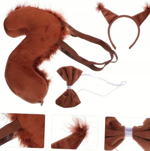 Strój Wiewiórki dla Dziecka – Zestaw Kostiumowy 5 elementów