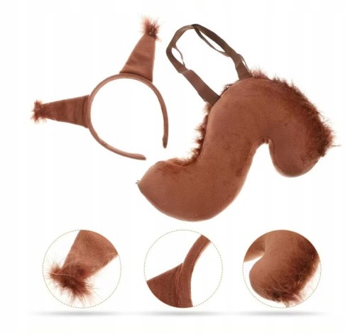 Strój Wiewiórki dla Dziecka – Zestaw Kostiumowy 5 elementów