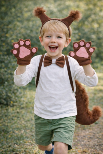 Strój Wiewiórki dla Dziecka – Zestaw Kostiumowy 5 elementów