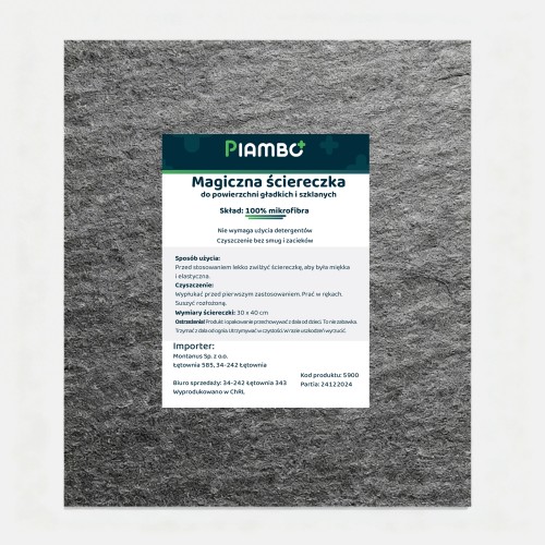 Ściereczki magiczne szmatki 3 szt do szyb, okien, szkła, powierzchni gładkich 30x40 cm