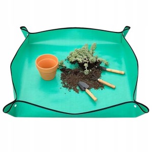 Mata do Przesadzania Roślin 75x100 cm – Wodoodporna Składana Mata Ogrodnicza do Kwiatów i Sadzonek