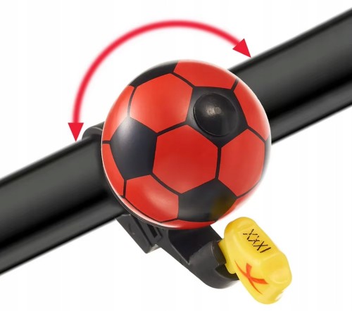 Dzwonek rowerowy na kierownicę dla dzieci kolorowy piłka