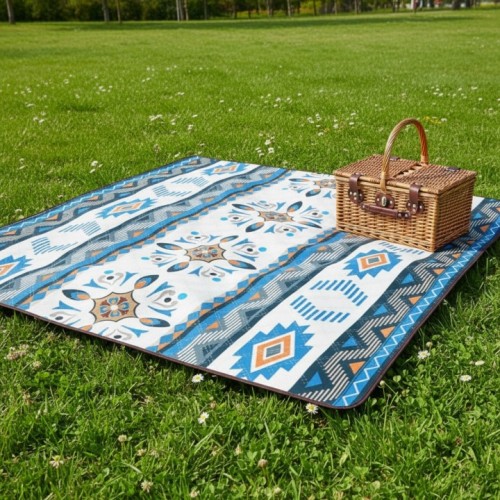 Mata plażowa wodoodporna koc z izolacją 200 x 200 cm 