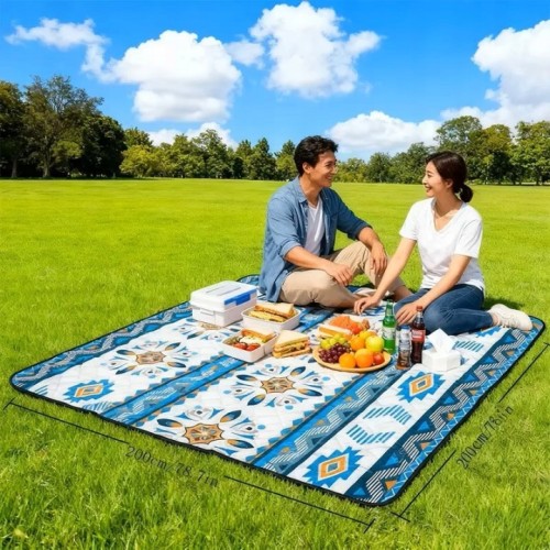 Mata plażowa wodoodporna koc z izolacją 200 x 200 cm 