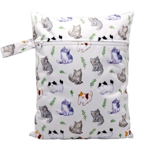 Woreczek na mokre ubrania pieluszki 21x28 cm