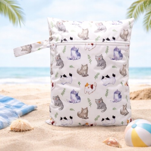 Woreczek na mokre ubrania pieluszki 21x28 cm