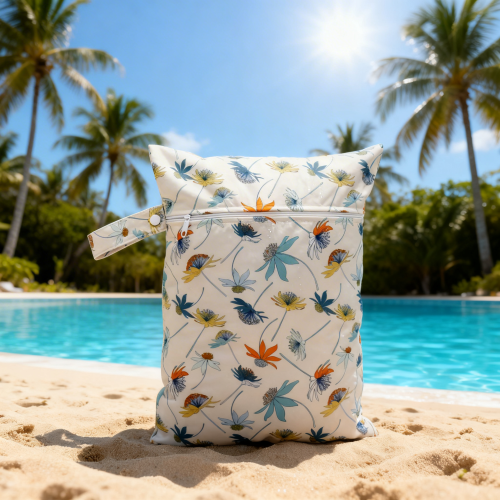 Woreczek na mokre ubrania pieluszki 21x28 cm