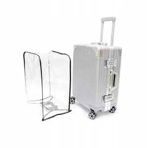 Pokrowiec na walizkę 20 cali przezroczysty wodoodporny ochronny etui S