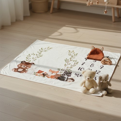 Kocyk do zdjęć foto mata tło do robienia zdjęć dziecka niemowlaka pierwszy rok