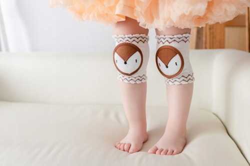 Nakolanniki do raczkowania dla dziecka ochraniacze na kolanka - Lisek