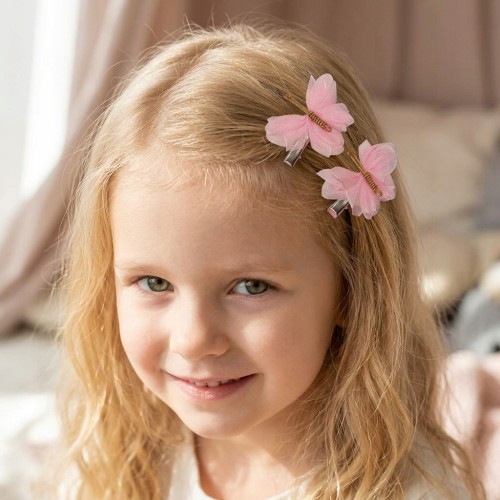 Spinki do włosów motylki dla dziewczynki , ozdobne klamerki boho 2 szt.